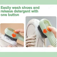 Cleaning Brush Bristled Liquid Shoe Brush Cleaning Long Handle Shoe Clothing Board Clothes Brushes Household Cleaner Tools 2