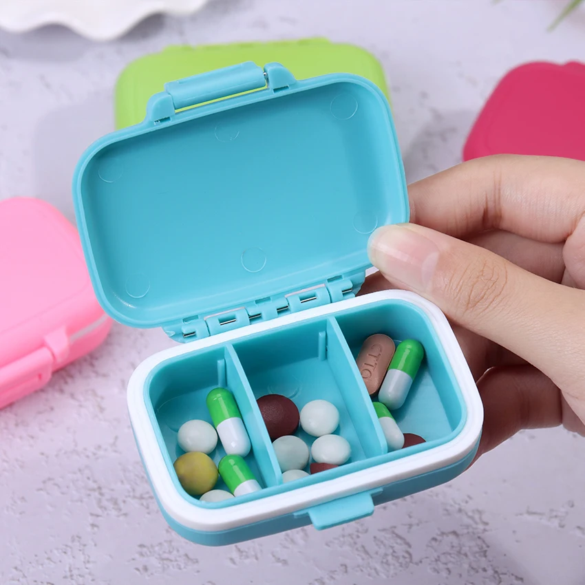 Cute Portable Travel Pill Case Pill Organizer Medicine Box Drugs