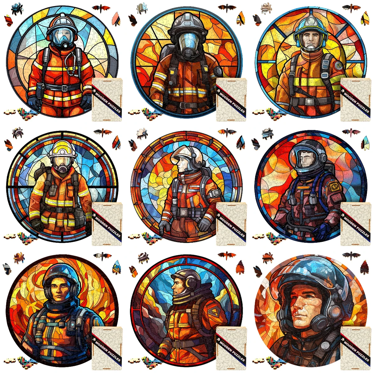 Деревянный пазл, головоломки, героические