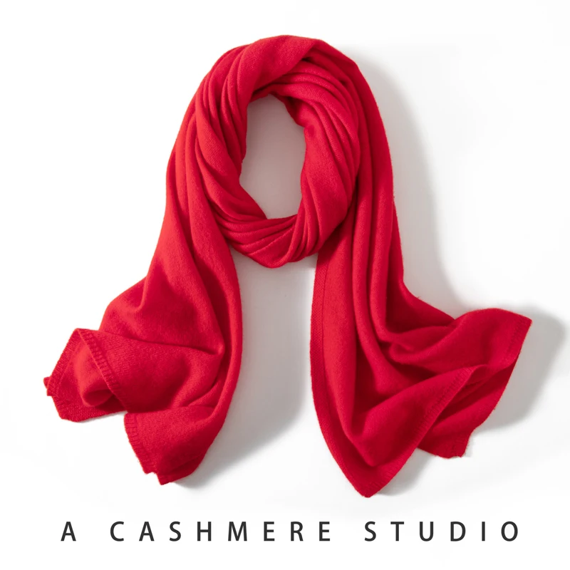 Unisex Cashmere Scarf Winter Plain Solid Warm Shawl Wrap For Women Men