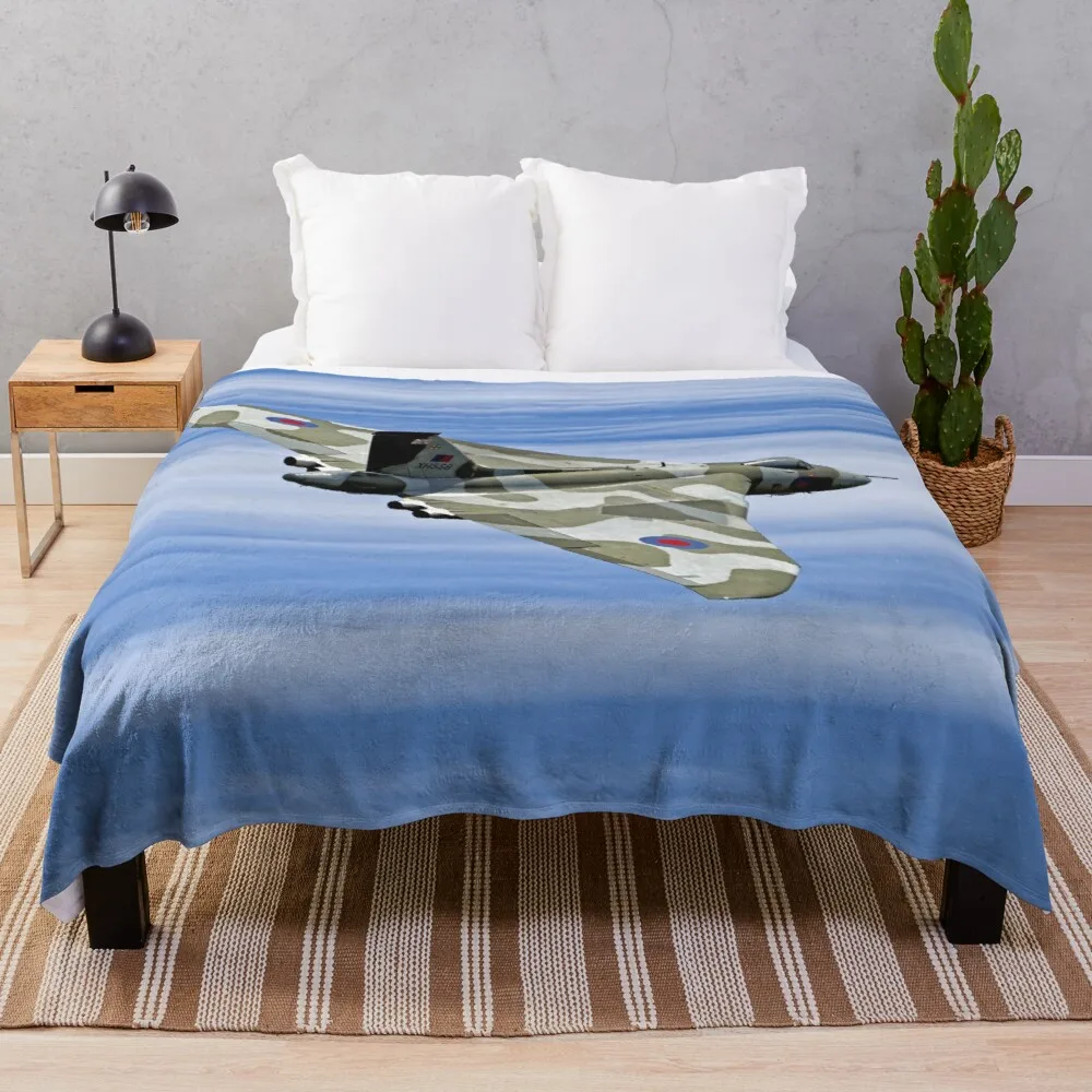 

Avro Vulcan B2XH558 "Spirit of Great Britain" Throw Blanket Vintage Blanket