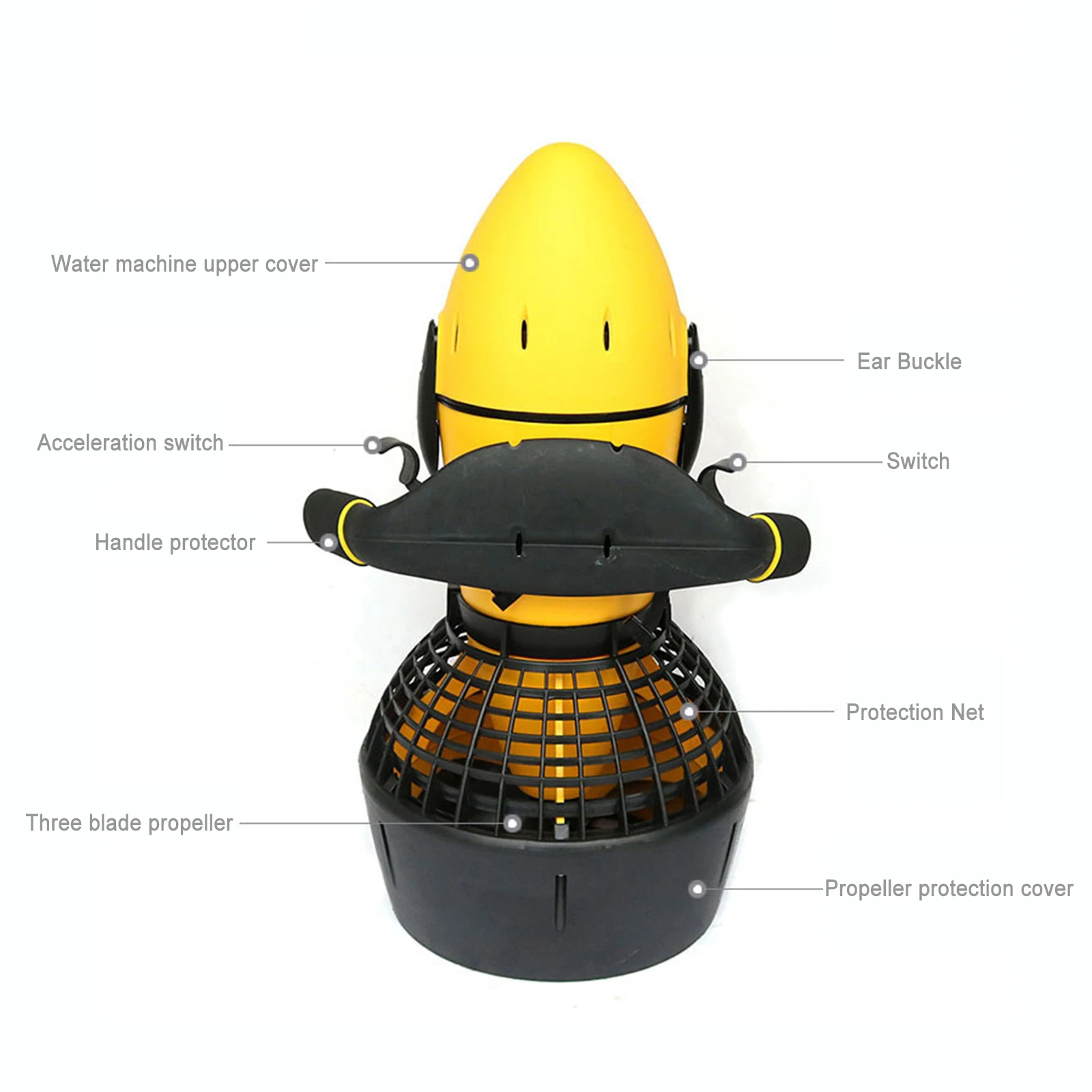 

New 300W Electric Underwater Scooter Dual Speed Propeller Electric Sea Thruster For Marine Pool Outdoor Sports Diving Equipment