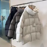 Janveny Winter 90% White Duck Down Jacket Women 2024 Fashion Female Thick Warm Fluffy Parkas Loose Oversized Puffer Coat Outwear 1