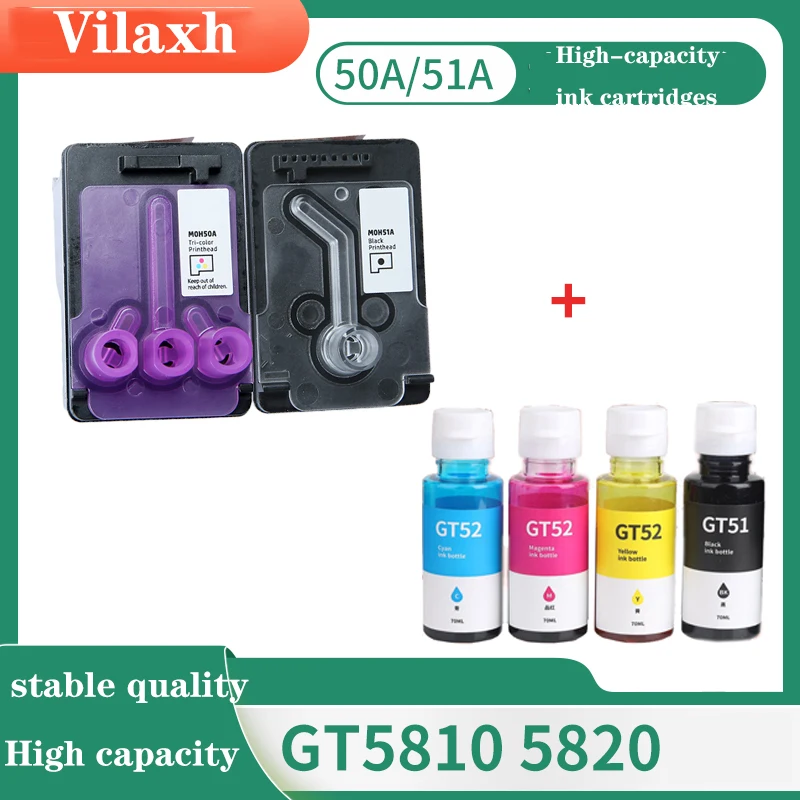 Vilaxh M0H50A M0H51A Testina Di Stampa Per Hp Gt5810 Gt5820 Per Hp Serbatoio Di Inchiostro Testa Di 315 415 300 310 311 318 400 410 418 M0H50A Testina