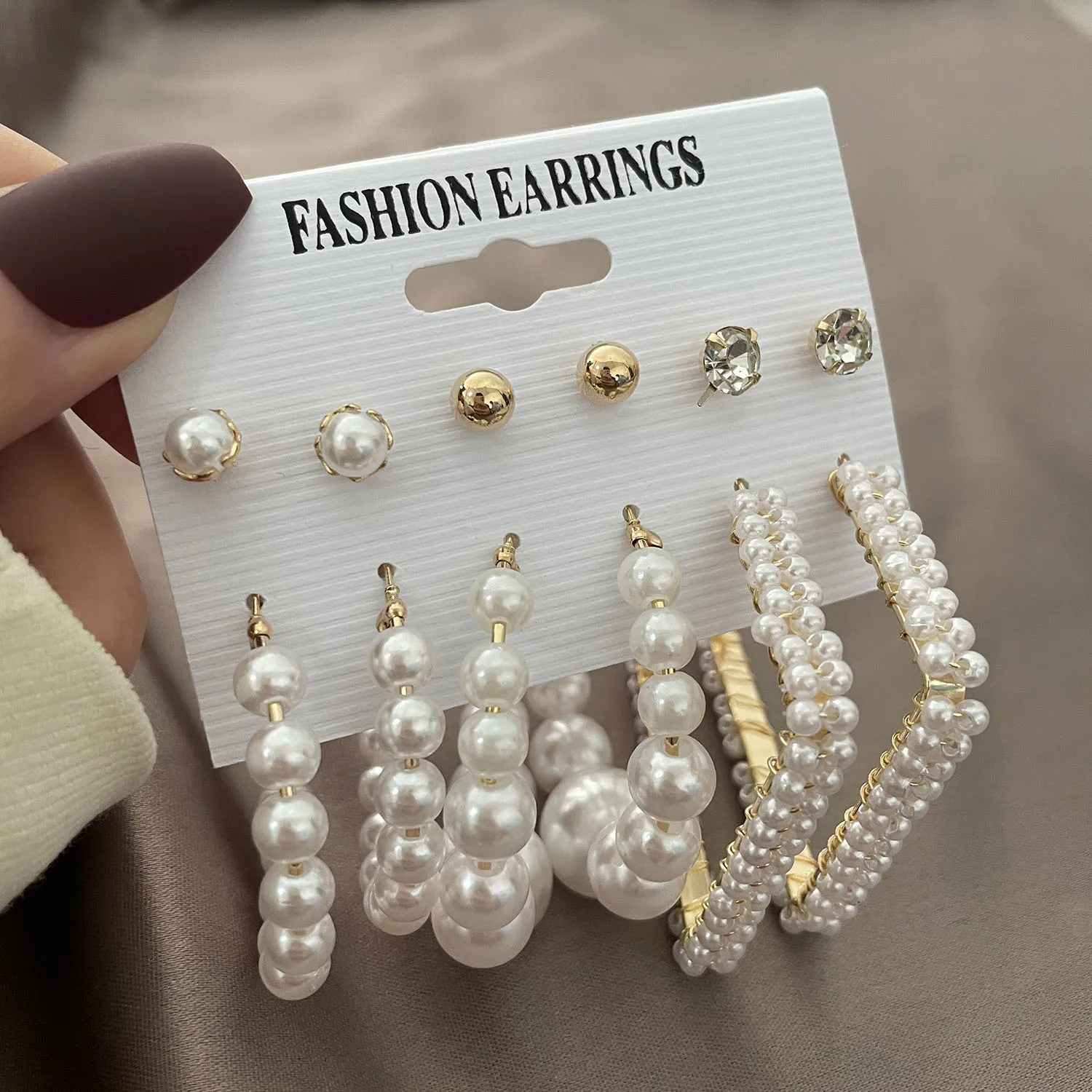 Korean Trendy Geometirc Butterfly Pearl Earrings Set For Women Resin Acrylic Star Heart Round Hoop Earrings Brincos Jewelry Gift