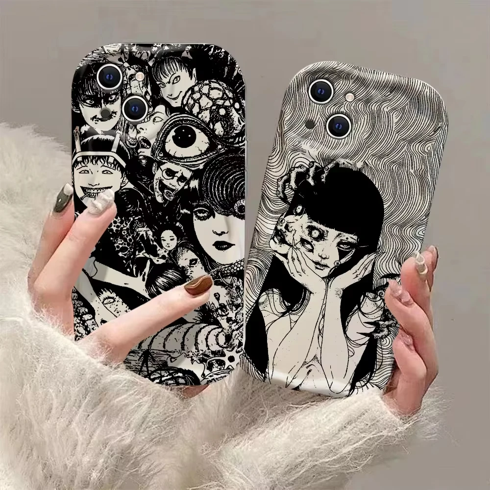 Junji Ito Horror Art Shockproof Phone Case - Tomie Design