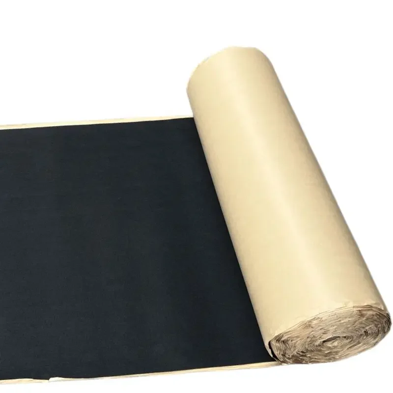 Tissu en feutre auto-adhésif de couleur noir gris foncé 100cm/200cm x 50cm, tissu en feutre collant pour décoration de fond, isolation phonique