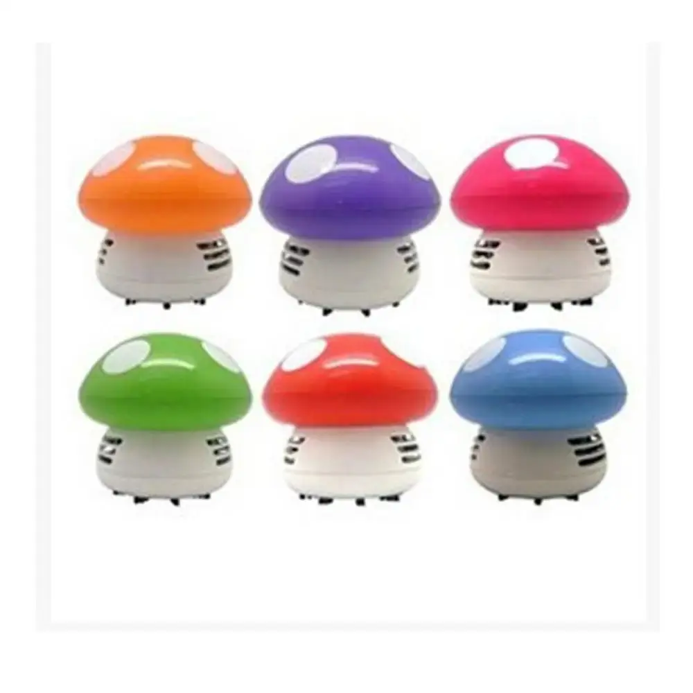 

Mini Vacuum Cleaner 6 Colors Cute Mini Mushroom Corner Desk Table Dust Vacuum Cleaner For Car Home Computer Sweeper