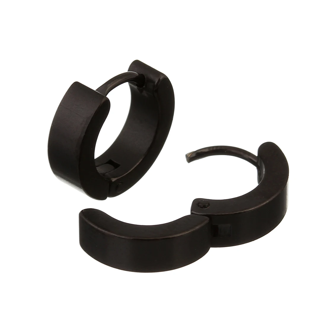 LOULEUR 1 Paar 14 mm Edelstahl-Ohrstecker, bunt, rund, für Damen und Herren, Ohrschmuck, Ohrstecker, Piercing-Schmuck – Detail 8