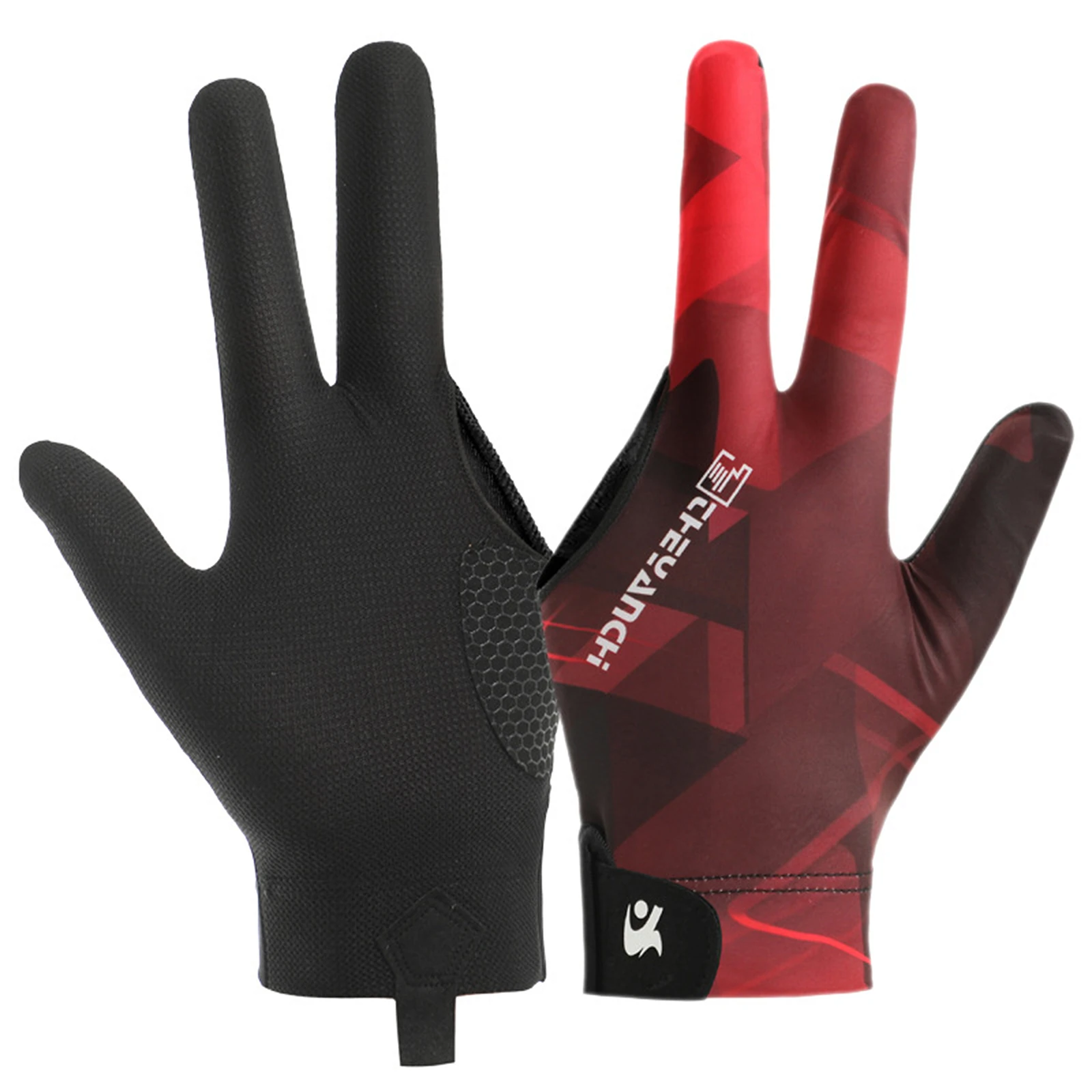 Comfortable Lightweight 3-Finger Billiard Gloves