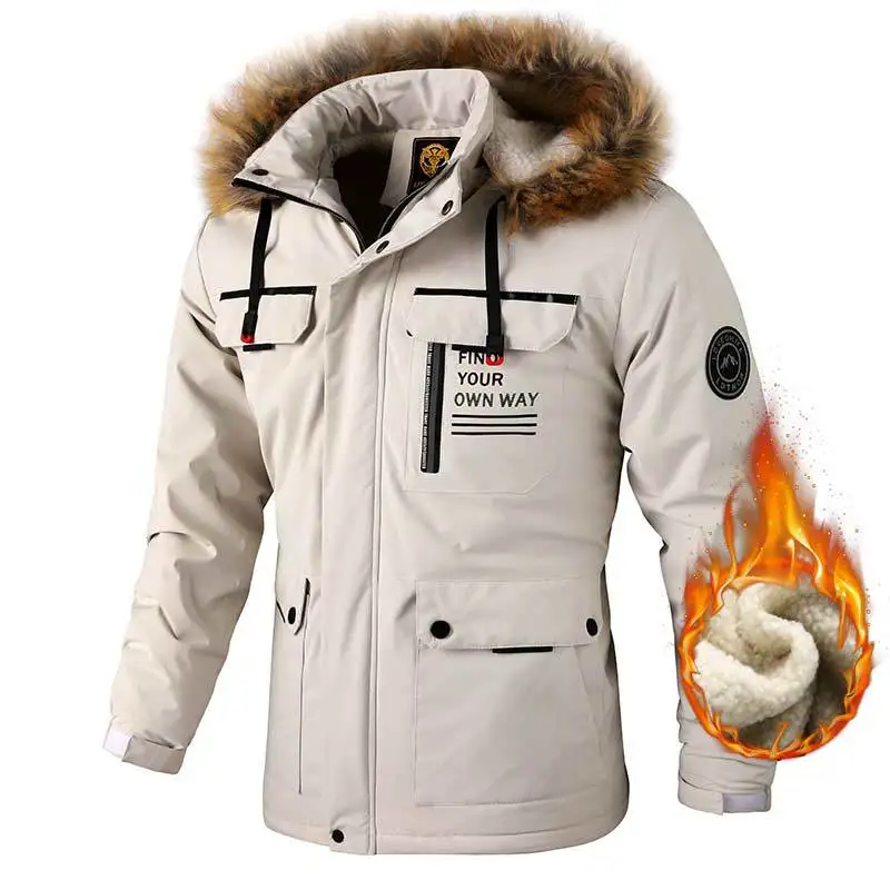

Men's outdoor velvet thickened jacket