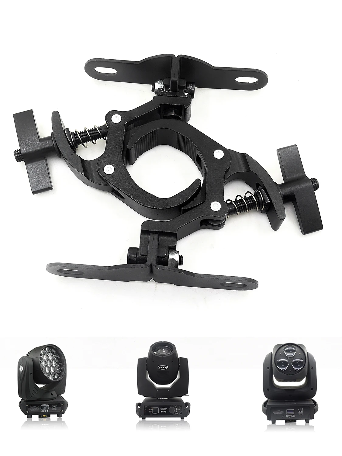 2-10 Pair Aluminum Light Hook LED Moving Head Light Hook Stage Light Truss Clip Folding Spring Hook Lighting Hook 6