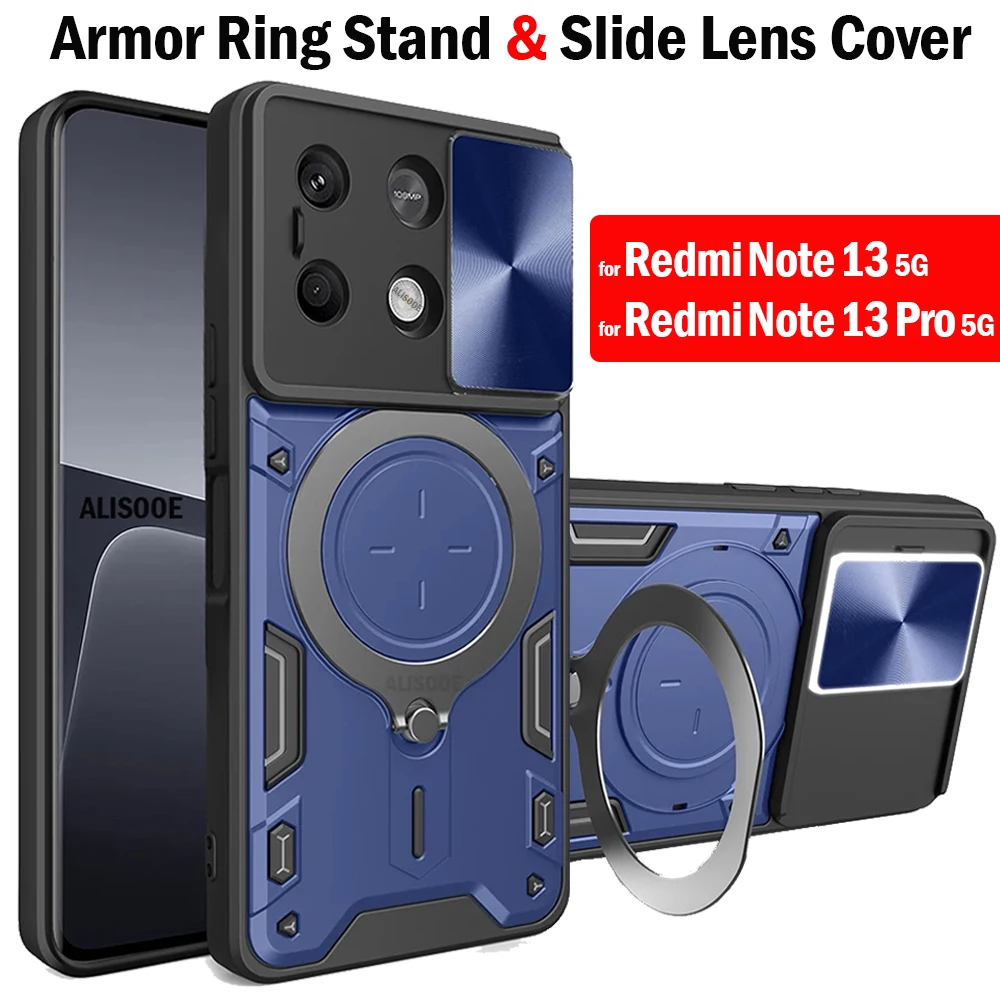 Copriobiettivo Scorrevole Per Redmi Note 13 Pro 5G Custodia Per Xiaomi 14 Pro 13T 12T Redmi Note 11 12S 12 Pro Plus 13C 12C Capa