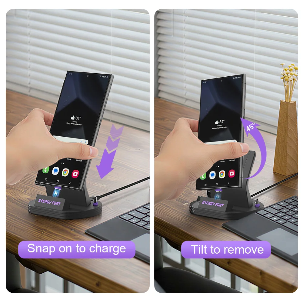 Ultra Fast 240W Wireless Charging Station with Magnetic Dock