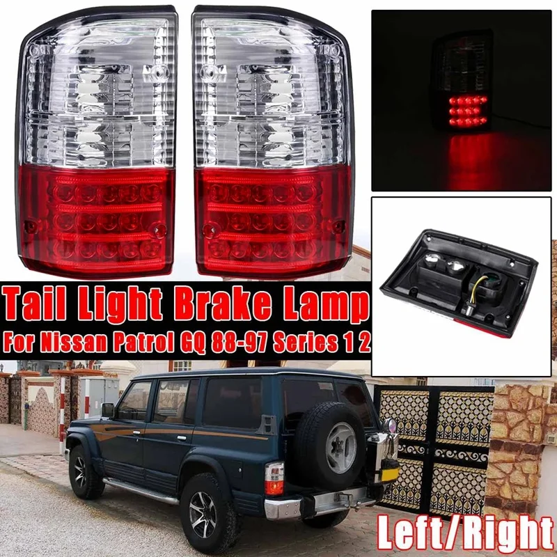 

Car Left&Right Rear Tail Turn Signal Light Brake Lamp For Nissan Patrol GQ 1988-1997