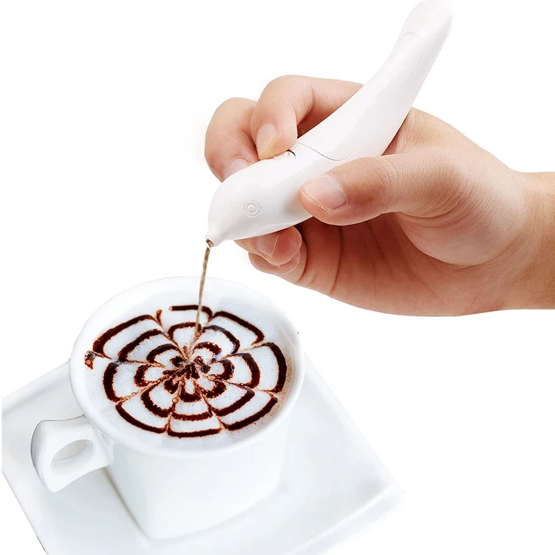 Electric Coffee Art Pen for Cake Decoration - قلم...