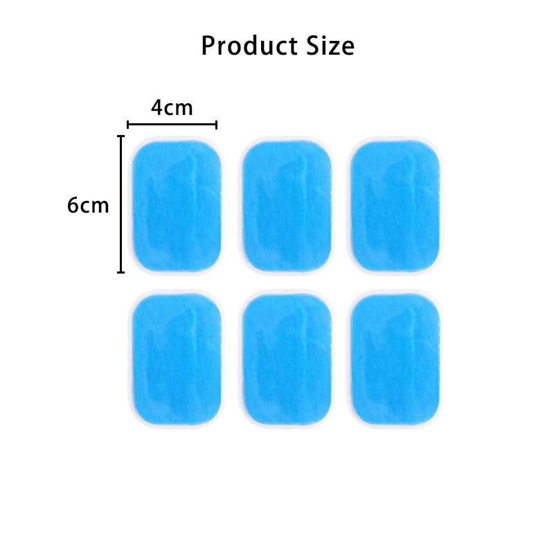 50/100pcs Replacement ABS Gel Pads EMS Abdominal Muscle Stimulator Hydrogel Gel Fitness Accessories Training Massager Relax 6