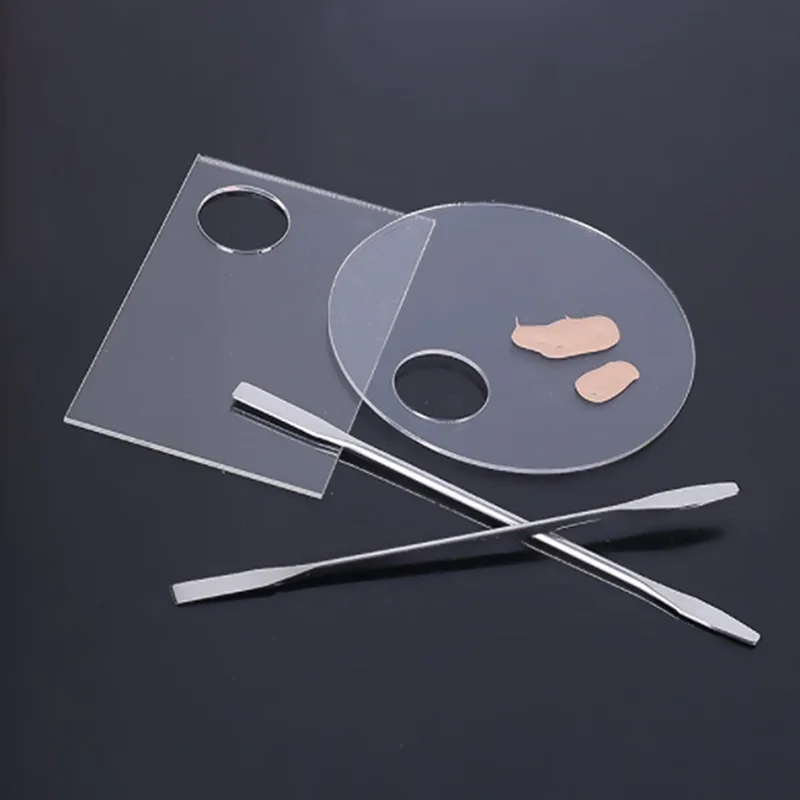 Stainless Steel Makeup Mixer Nail Polish Mixing Plate Foundation Eyeshadow Mixer Eyeshadow Palette