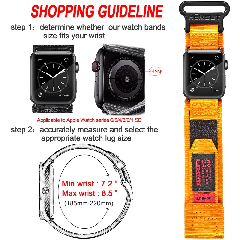 HEMSUT Sport Nylon Wrist Strap