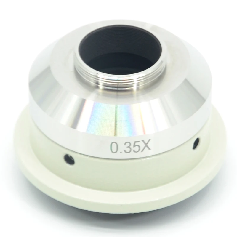 FYSCOPE 현미경 C 마운트 0.3X 0.55X 0.7X 1X 1.2X 1.5X 어댑터 Nikon Microscopio Ni/Ci 시리즈와 호환 가능