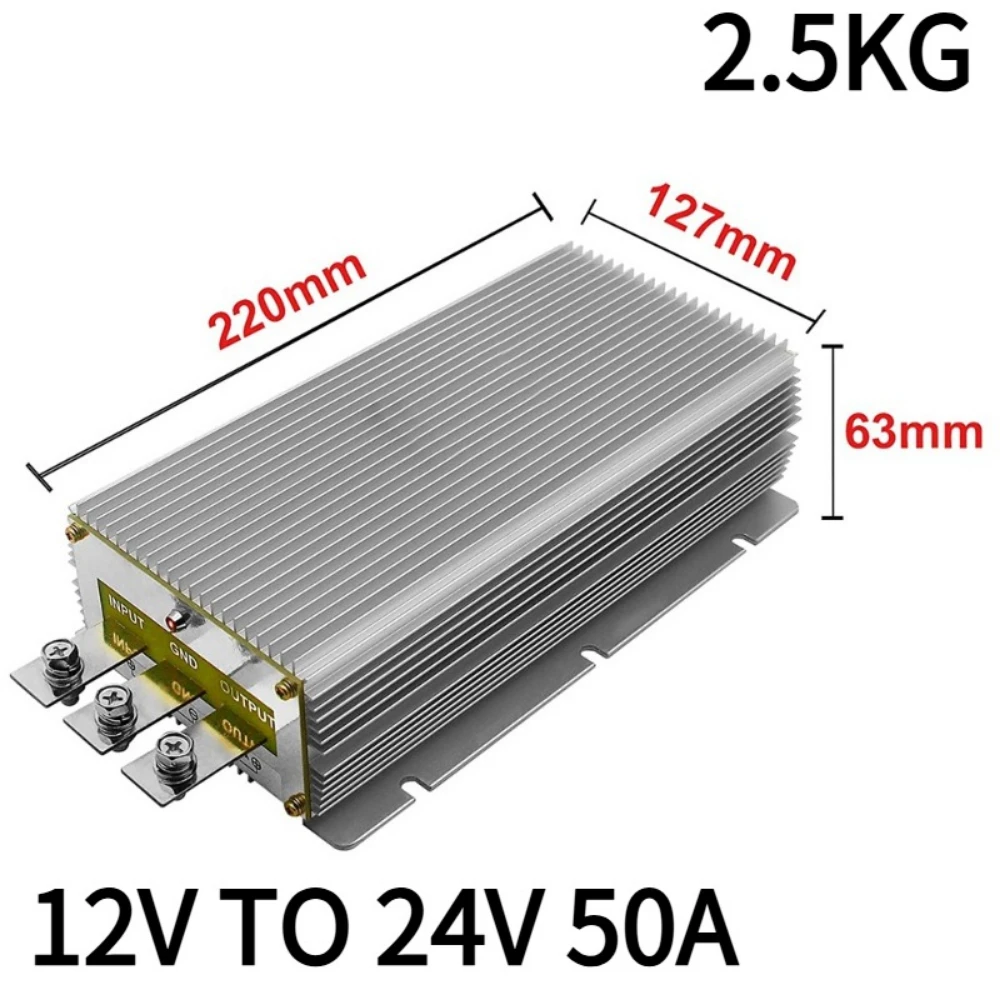 12V에서 24V로 승압하는 40A 50A 60A 80A 100A 150A 200A DC 컨버터, 12볼트에서 24볼트로 자동차 전원 공급 전압 조정기 (CE 인증)
