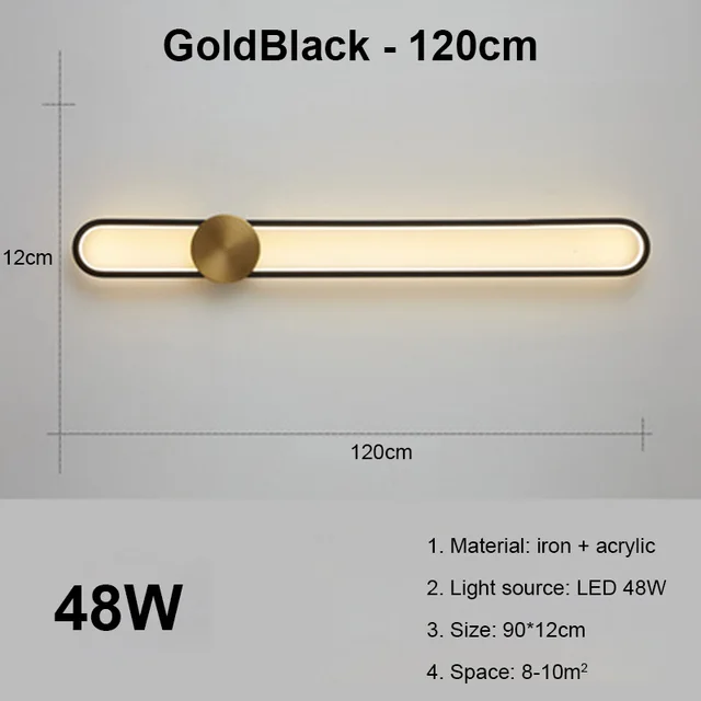 A GoldBlack 120cm