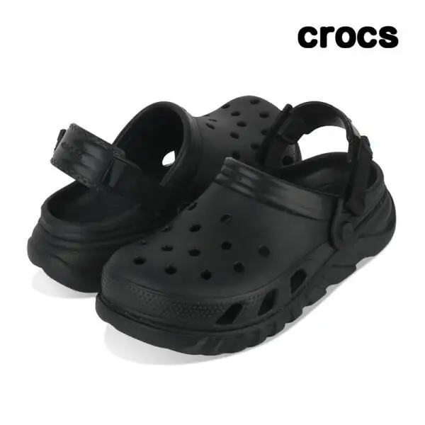 靴・ブーツ・サンダルその他 Crocs Duet Max 2 Clog Adult Sandal Black 208776-001 Crocs Duet Max 2 Clog Black 208776-001 Size M7/W9 Brand New