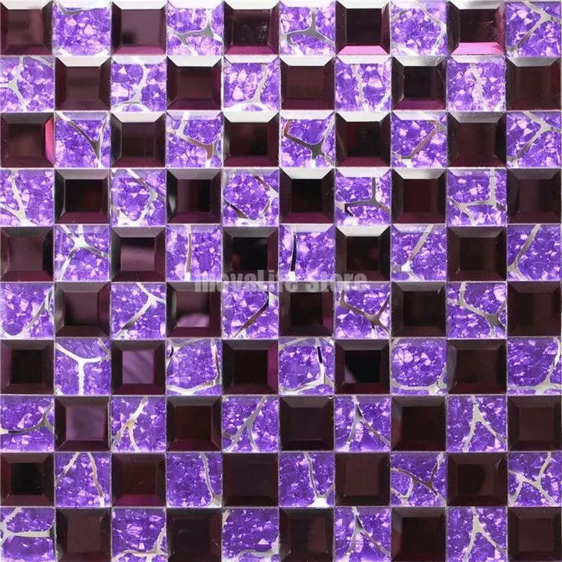 thumbnail image 1 of Azulejo de mosaico de vidrio autoadhesivo para pared de cocina, azulejos decorativos, adhesivo de mosaico de vidrio para pared, decoración para el hogar y la oficina, 1 of 5