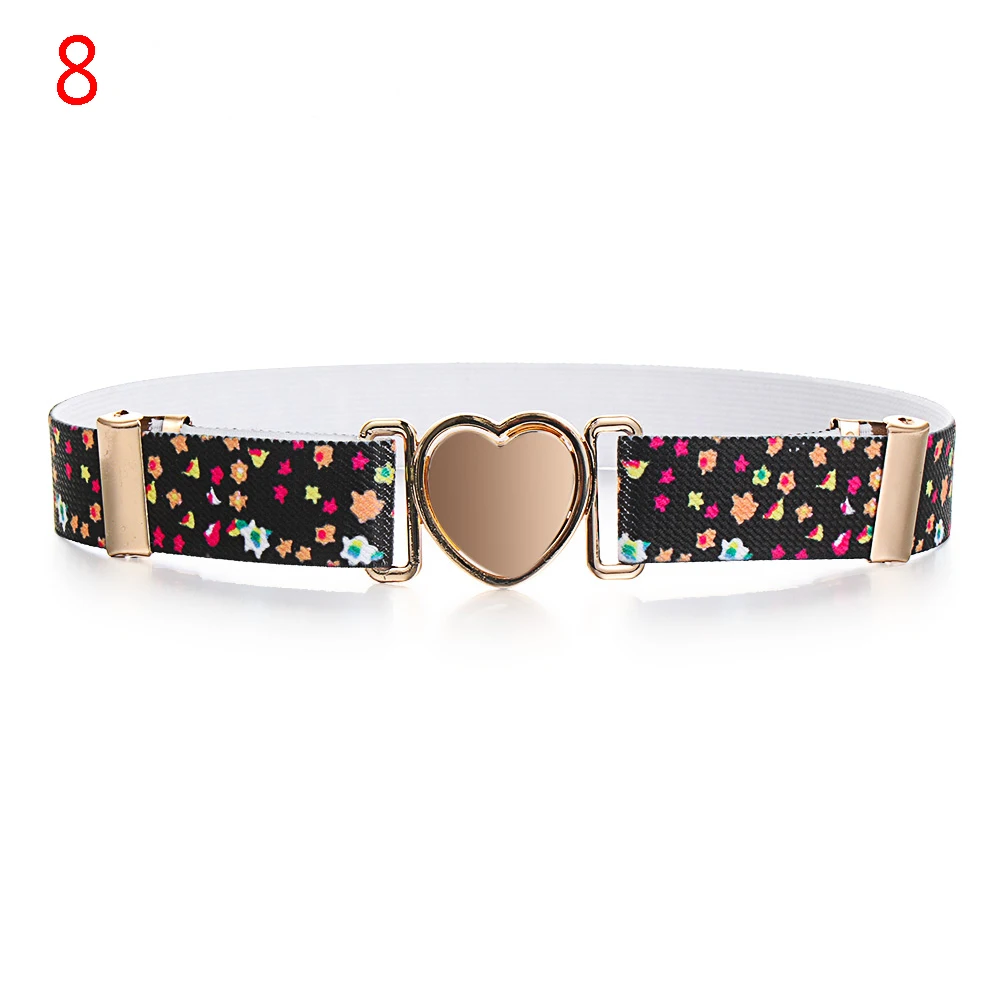 2 Cinture Elastiche Donna Con Fibbia A Cuore - Set Rosa E Bianco, Cinture Regolabili E Morbide Per Jeans, Pantaloni E Abiti, Accessori Moda Carini E Pratici - 2