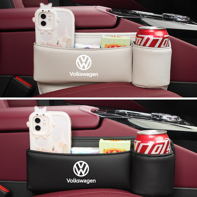자동차 좌석 틈새 수납함 시트 슬릿 갭 정리 가방 폭스바겐 VW 티구안 제타 폴로 골프 파사트 시로코 T-ROC 투아렉용
