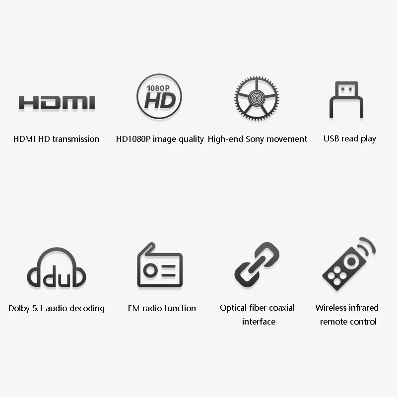 Home DVD/CD Player HD DVD/EVD Player Dolby 5.1 Channel USB Direct Reading Audio Video Digital Fiber Coaxial portable cd player