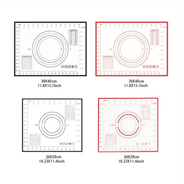 1Pc Oversize 80/70/60cm Silicone Baking Mat Pastry Rolling Kneading Pad Kitchen Crepes Pizza Dough Non-stick Pan Pastry mat 3