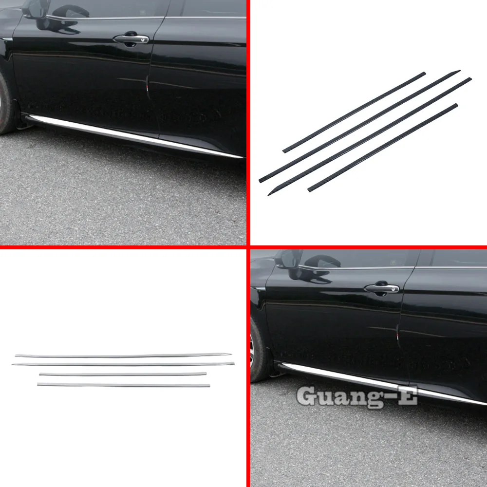 

For Honda CRV CR-V 2023 2024 ABS Plastic Side Car Skirt Door Side Line Sill Garnish Body Molding Trim Auto Exterior Accessories