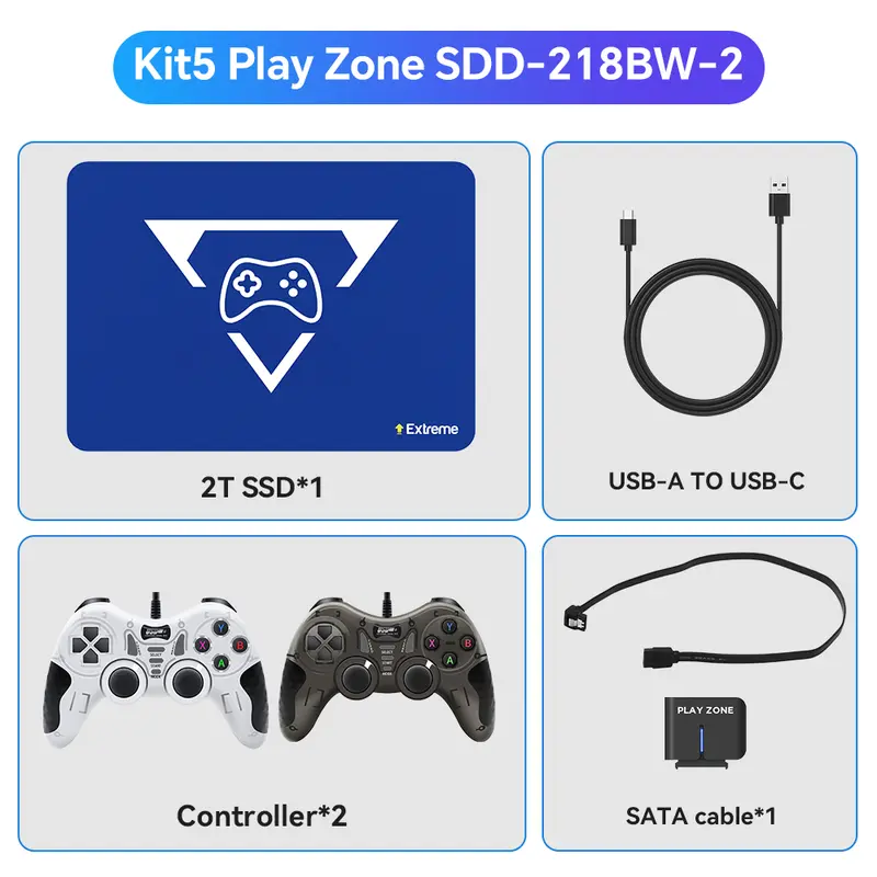 New 2TB Play Zone Game SSD with 20441 Games 3 System in 1 Retro Game Console 80+ Emulators for PS5/PS4/XBOX/XBOX ONE/Switch/PS3 - Image 11
