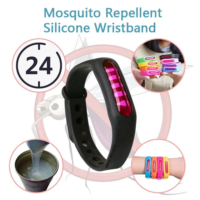 Anti-Szériaellenes Gyilkos Szilikon Karkötő Szúnyogtaszító Gyerekek Rovar Zenekar Anti Széria Kártevőirtó Nyári Forró - Image 2