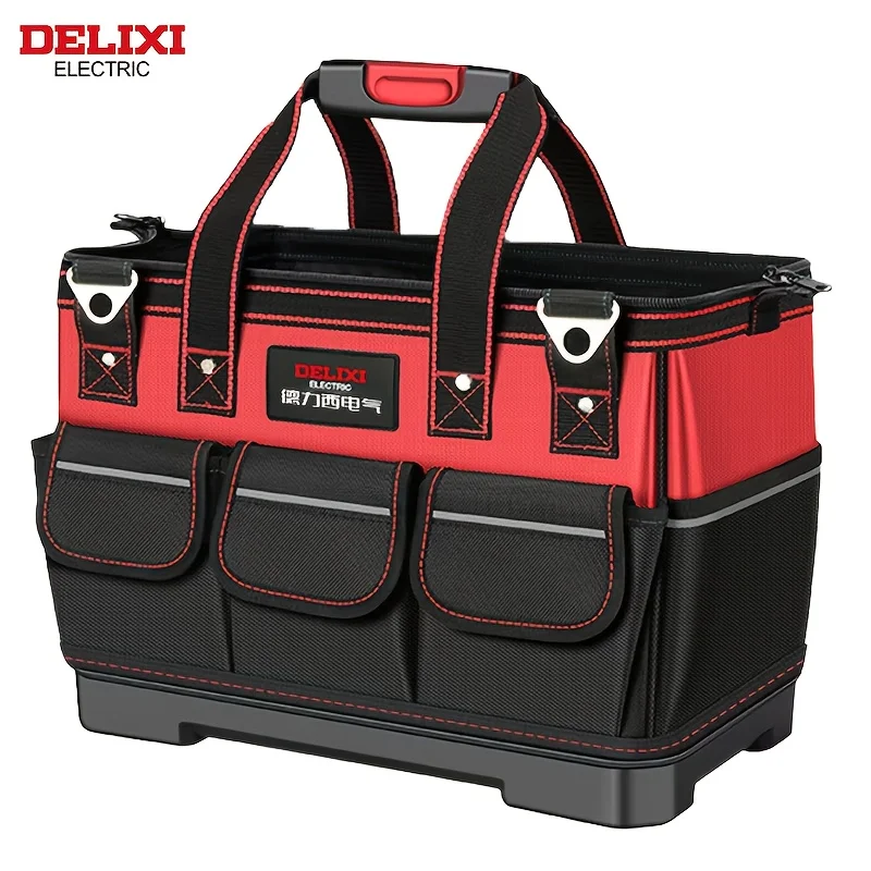 DELIXI ELECTRIC Tool Bag 13 14 18 20 Inch, Oxford Cloth Multi Pocket Portable Storage Bag for Repair Tools