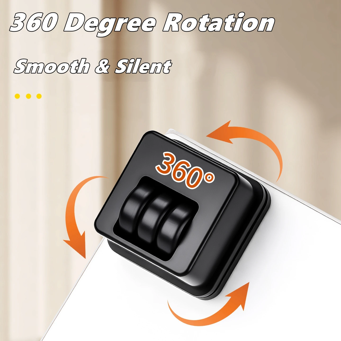 4Pcs Self Adhesive Rotatable Caster Wheels Strong Load-Bearing Universal 360° Rotating Wheels For Home Furniture Storage Boxes