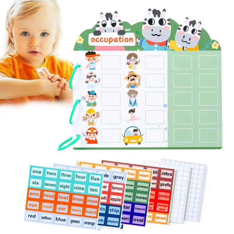

Busy Book Preschool Kid's Learning Book Educational Durable Paper Montessori Learning Toy Gifts For Birthday Christmas And