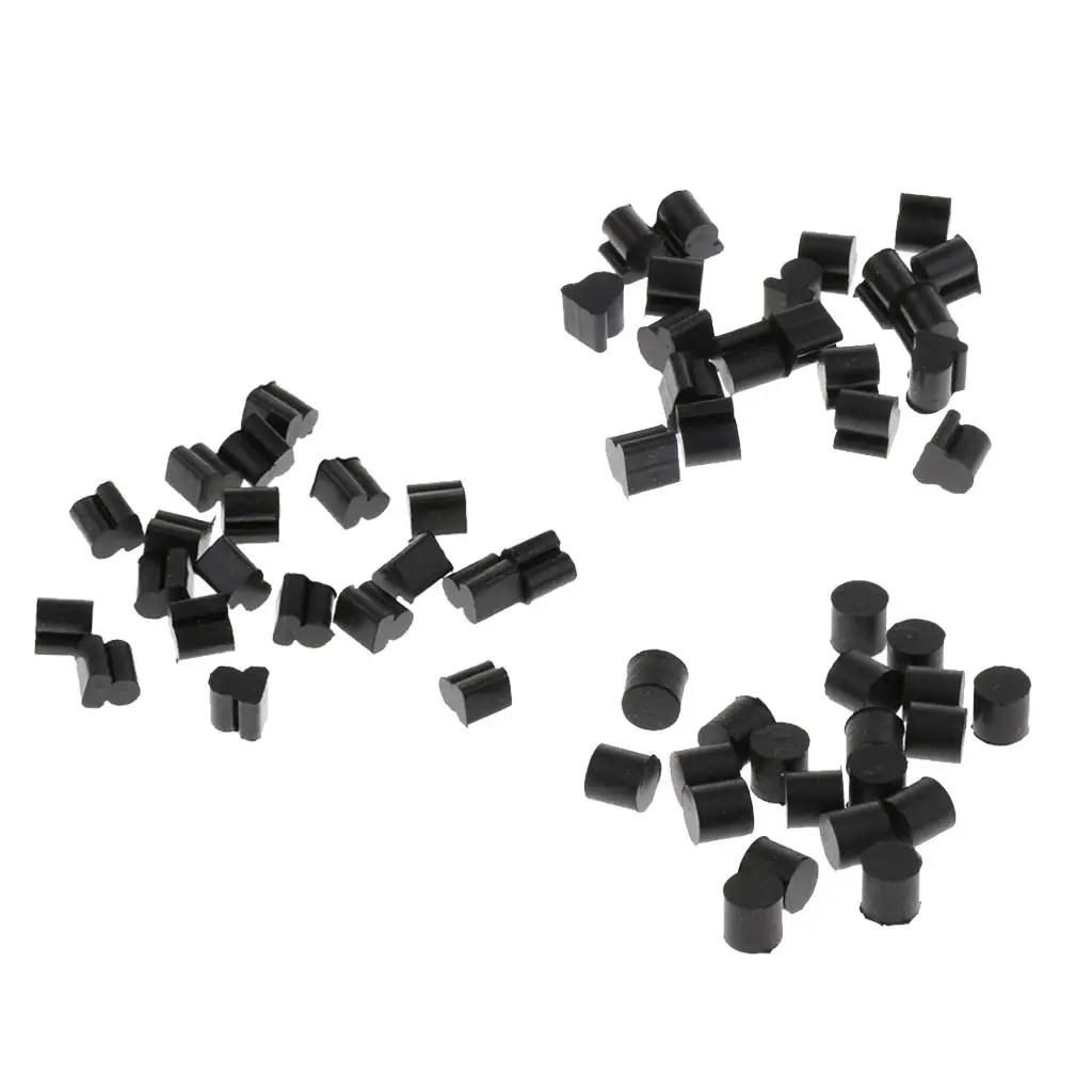 Set of 20pcs Rotor Rubber French Horn Trombone Tuba Set (Black) trombone repair accessories,woodwind instrument accessories