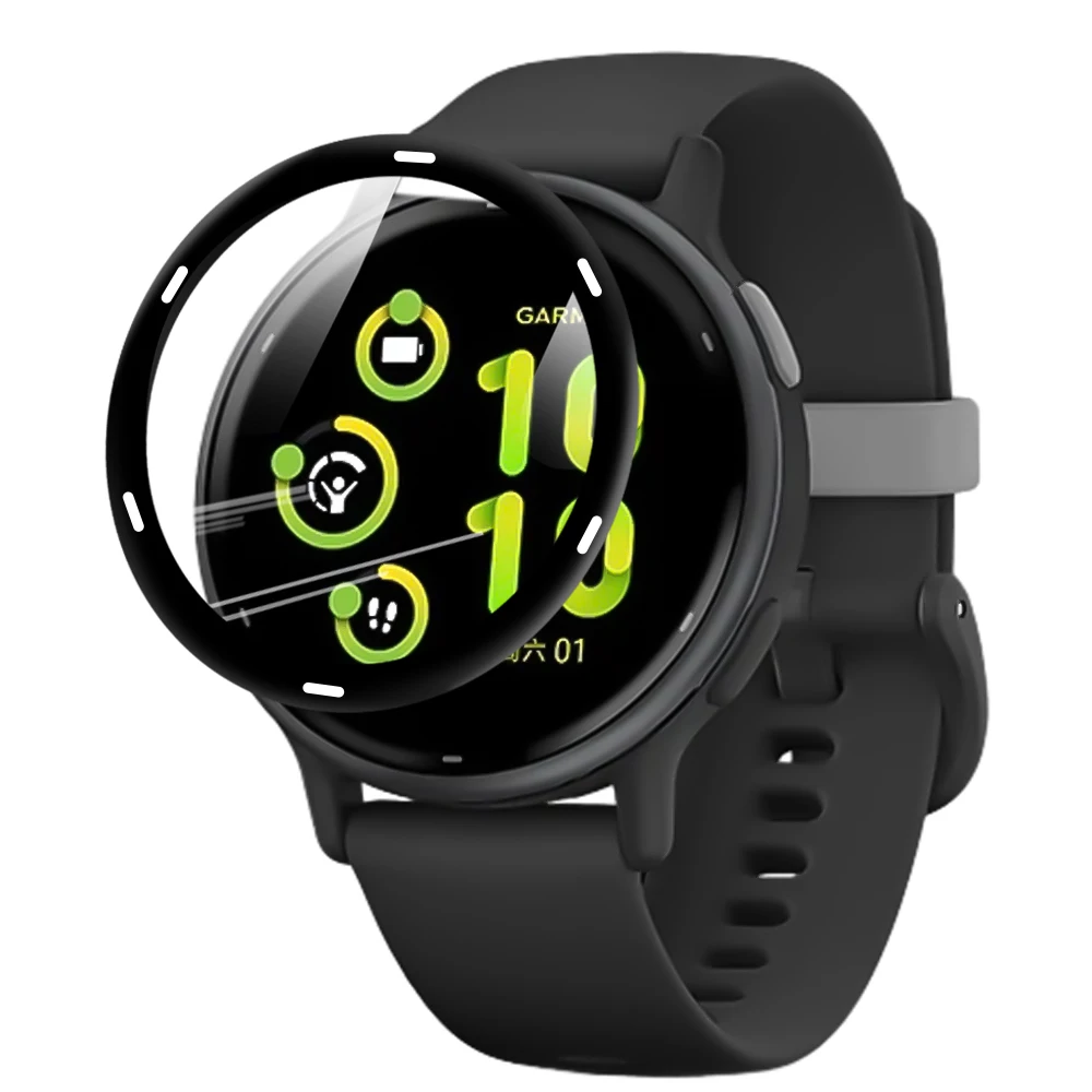 Full Coverage Waterproof Screen Protector for Garmin Vivoactive Sports Watch (1-5 Pack)