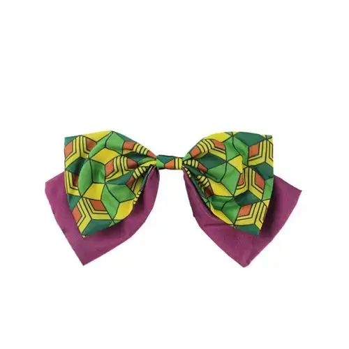 Anime Demon Slayer Cartoon Cosplay Bowknot Hair Ring Kimetsu No Yaiba Hairpin Shinobu Zenitsu Kyoujurou Fashion Gift - Image 8