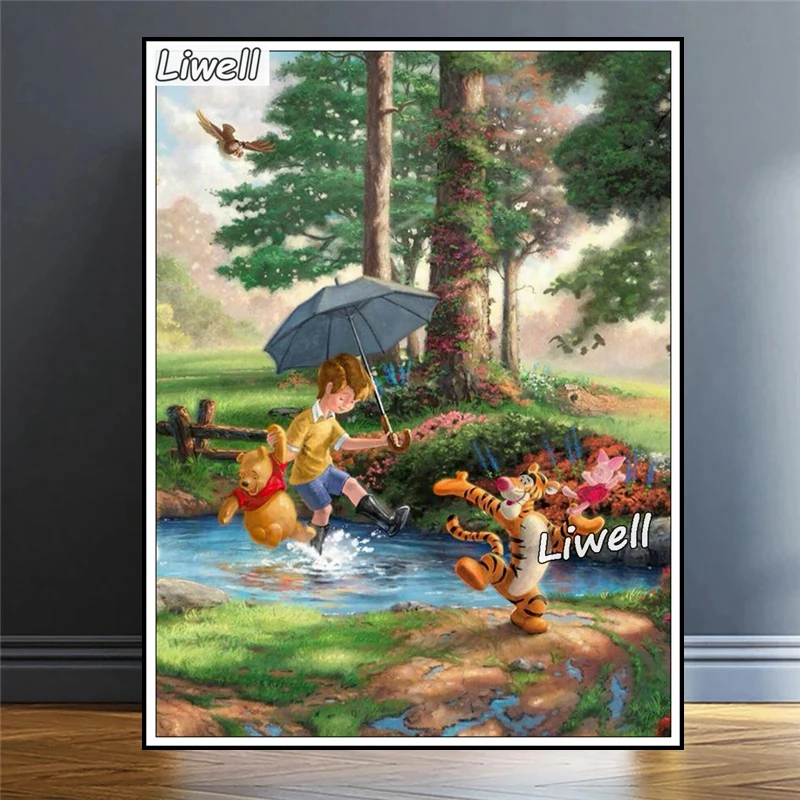 Winnie The Bear And Christopher Robin - Diamond Paintings 