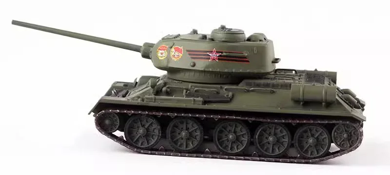 Maquette De Char Russe T34 à Assembler - Échelle 1:72, 11 Cm | Modèle En ABS Vert