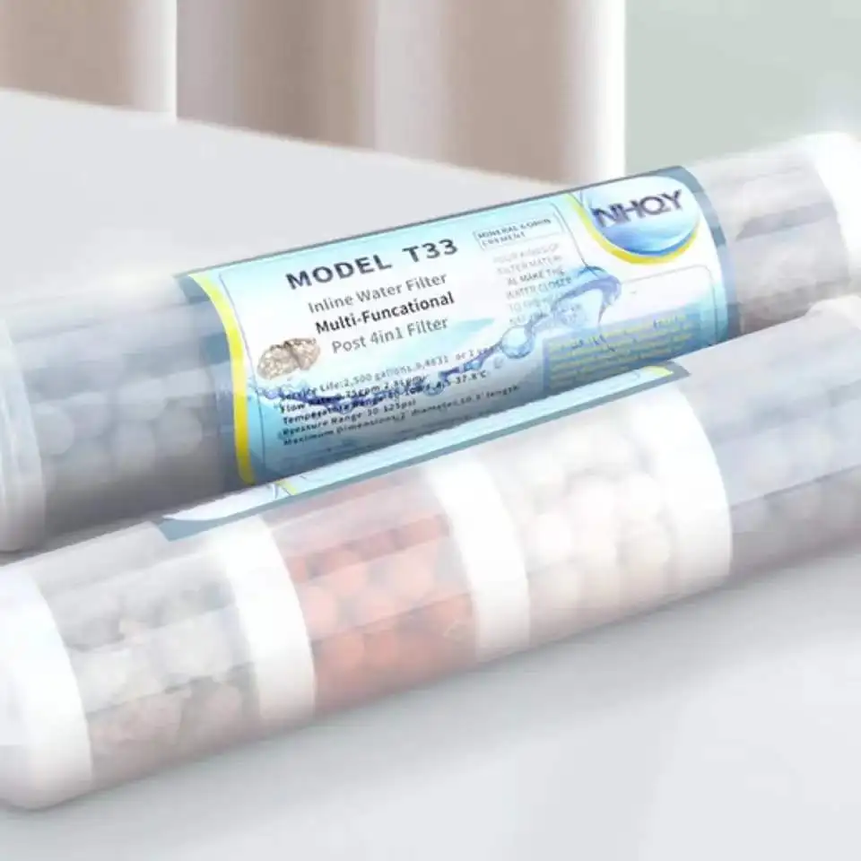 Alkaline Water Filter Cartridge for Reverse Osmosis RO System 4-Layer 10-inch Connect Replacement PH Balance and Restore Mineral