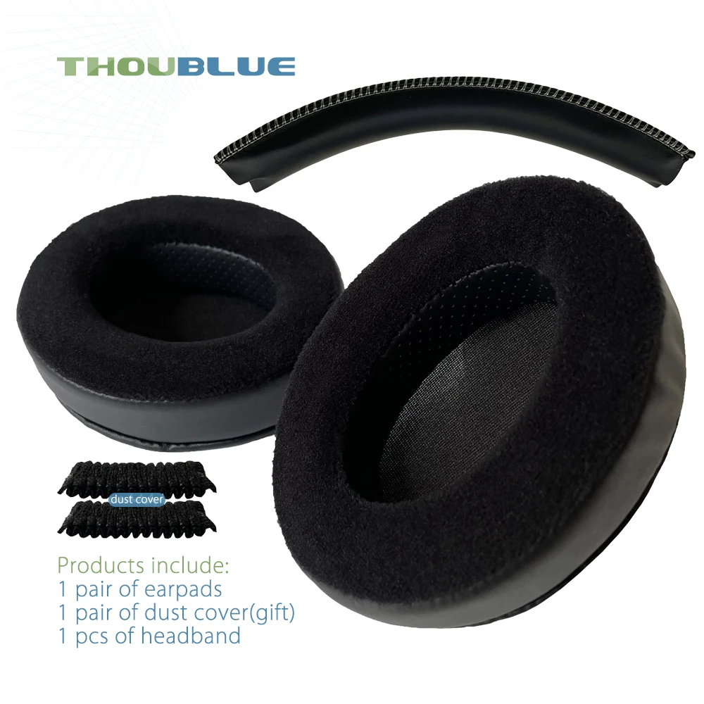 Premium Replacement Memory Foam Ear Pads - Silver Edition