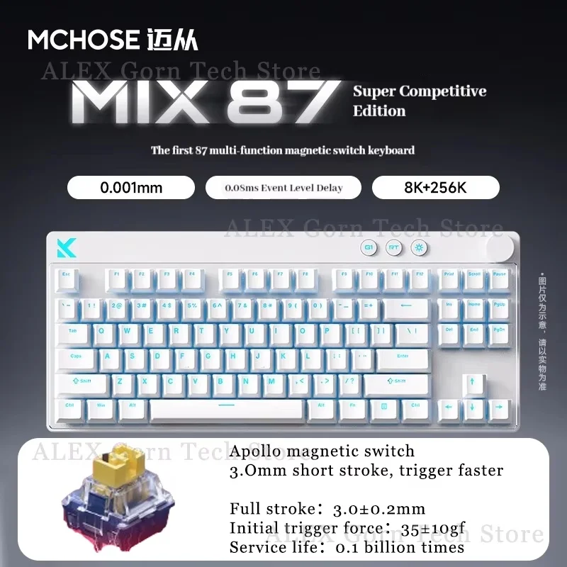 MCHOSE MIX87 Magnetic Keyboard Magnetic Switch 8k Polling