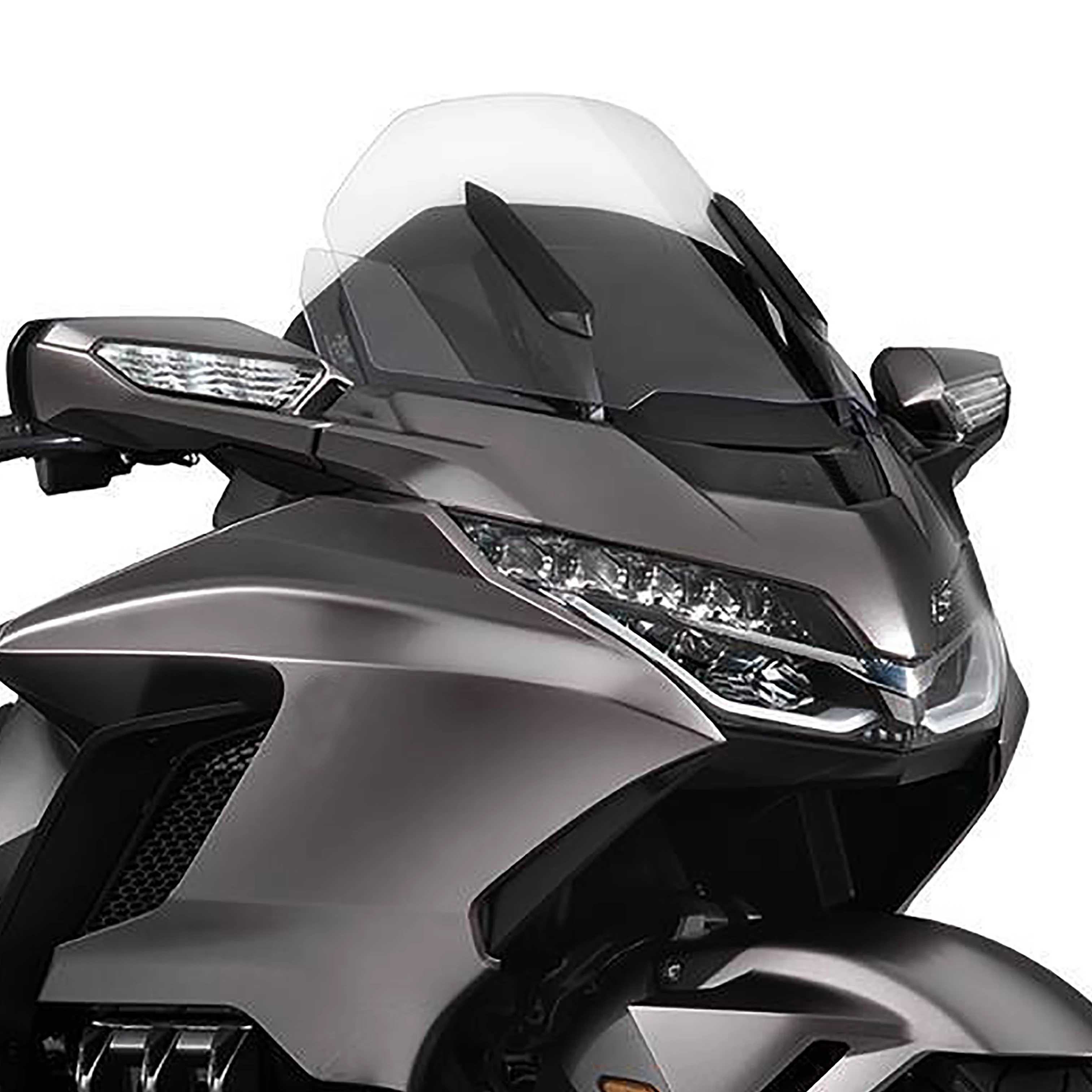 

2018-2023 Motorcycle Front Windshield Windscreen Baffle Cafe Racer For Honda Gold Wing 1800 GL1800 F6B 15.5 Inch PC