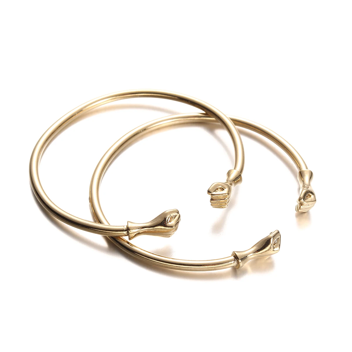 Bangle Bracelet 2pcs Indian Fist Bangles Opening Embossing Dubai Ethiopian Brazil Bracelets Jewelry