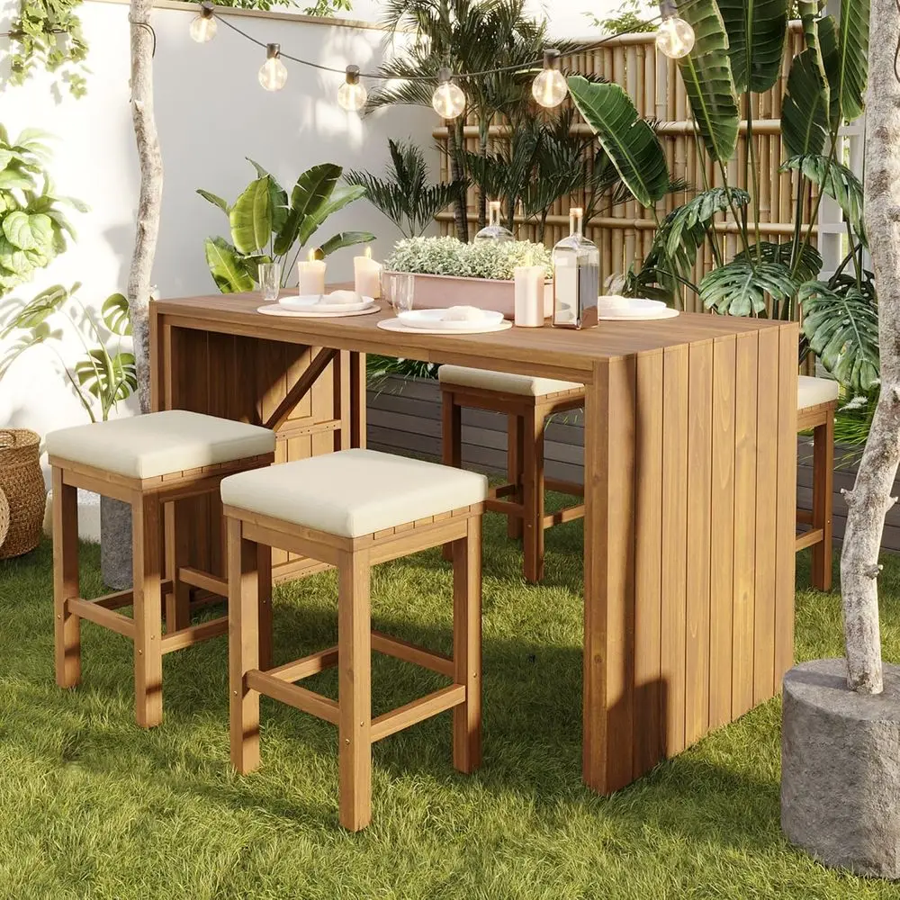 Acacia Outdoor Bar Set 2
