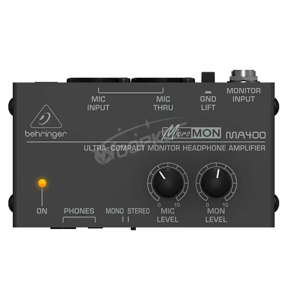 New MA400 Headphone Preamplifier Microphone Preamplifier Audio 6.35mm & 3.5mm He